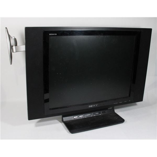 SONY BRAVIA 20" LCD TV ON STAND WITH WALL MOUNT