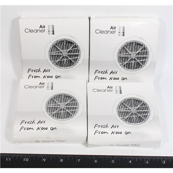 LOT OF 4 NEW HEPA FILTER REPLACEMENTS FOR DESKTOP