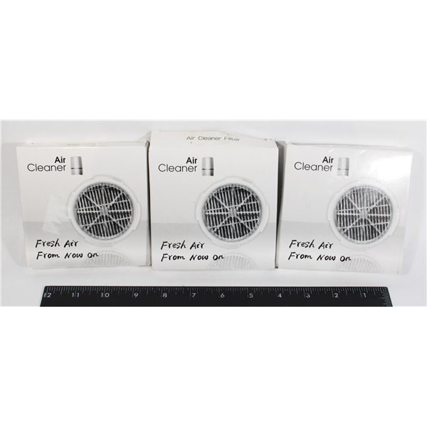 LOT OF 3 NEW HEPA FILTER REPLACEMENTS FOR DESKTOP