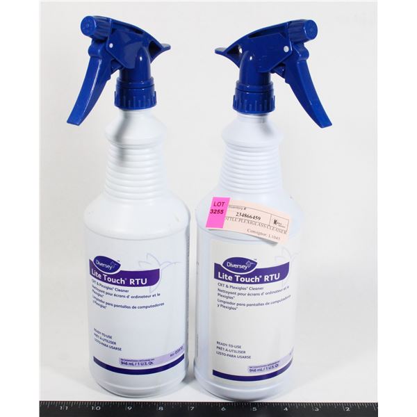 TWO BOTTLE PLEXIGLASS CLEANER