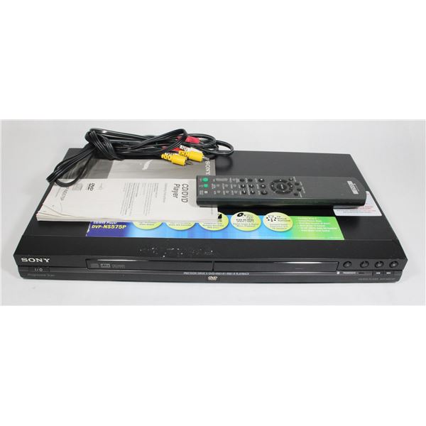 SONY DVD PLAYER WITH REMOTE AND MANUAL