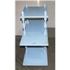 Image 2 : 3 TIER BLUE PAINTED WOOD STAND