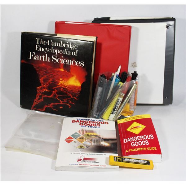 BOX OF MISC. ITEMS INCL. BAGS FOR NUTS AND BOLTS