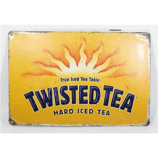 NEW TWISTED TEA THEME 8" X 12" METAL SIGN