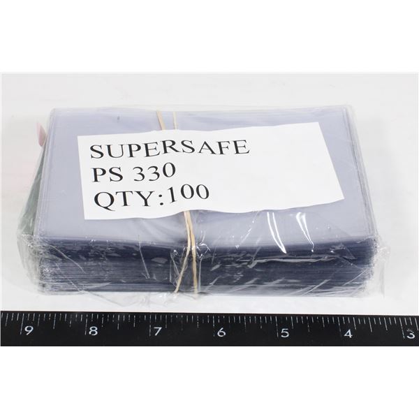SUPERSAFE CURRENCY HOLDERS 100 CT.