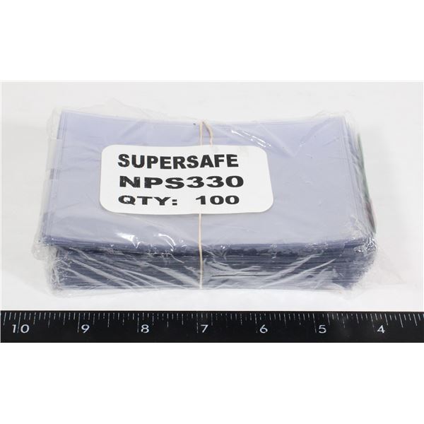 SUPERSAFE CURRENCY HOLDERS 100 CT.
