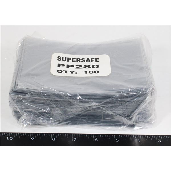 SUPERSAFE CURRENCY HOLDERS 100 CT.