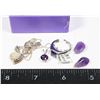 Image 1 : MISC JEWELRY WITH PURPLE STONES
