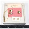 Image 1 : 5TH AVE NECKLACE & 2 PR PIERCED EARRINGS