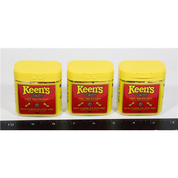 THREE KEEN'S DRY MUSTARD 43 G EACH