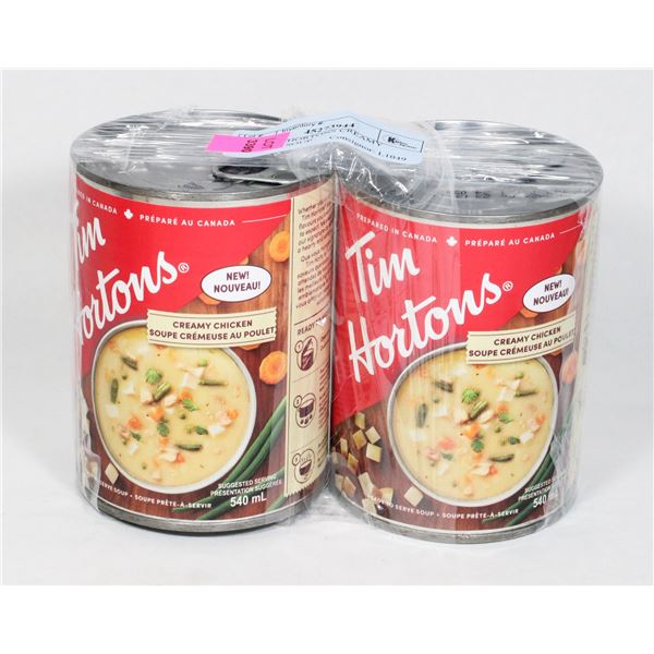 TWO TIM HORTONS CREAMY CHICKEN SOUP
