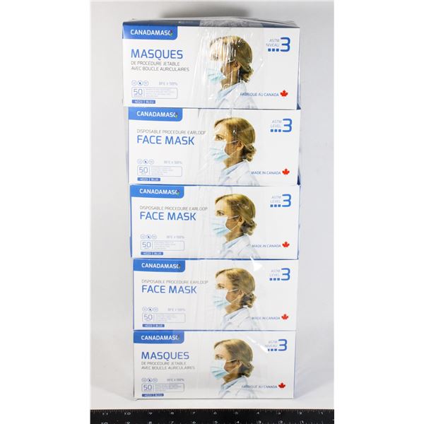 FIVE NEW BOXES OF DISPOSABLE PROCEDURE