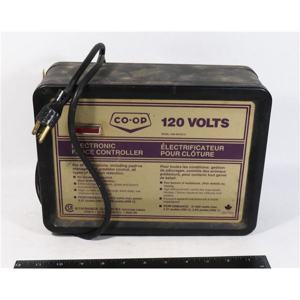 CO-OP BRAND ELECTRIC FENCE CONTROLLER