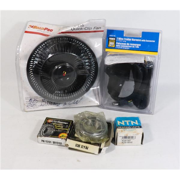 BOX OF NEW DAMAGED PACKAGING AUTOMOTIVE ITEMS