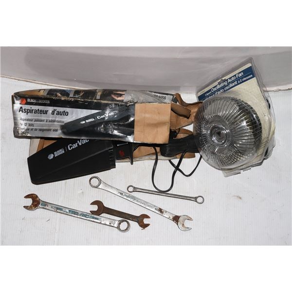 BOX OF MOSTLY AUTOMOTIVE ITEMS INCLUDING