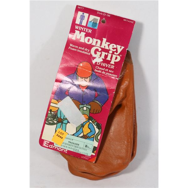 WINTER MONKEY GRIP GLOVES BRAND NEW OLD STOCK