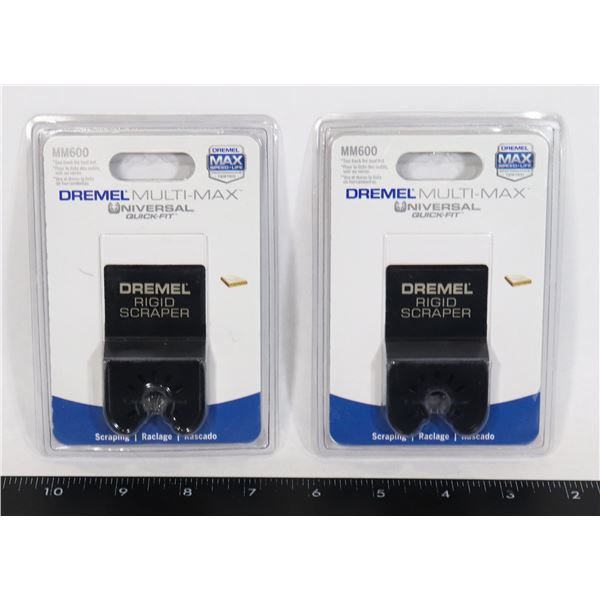 LOT OF 2 - DREMEL MULTI-MAX RIDGID SCRAPPERS