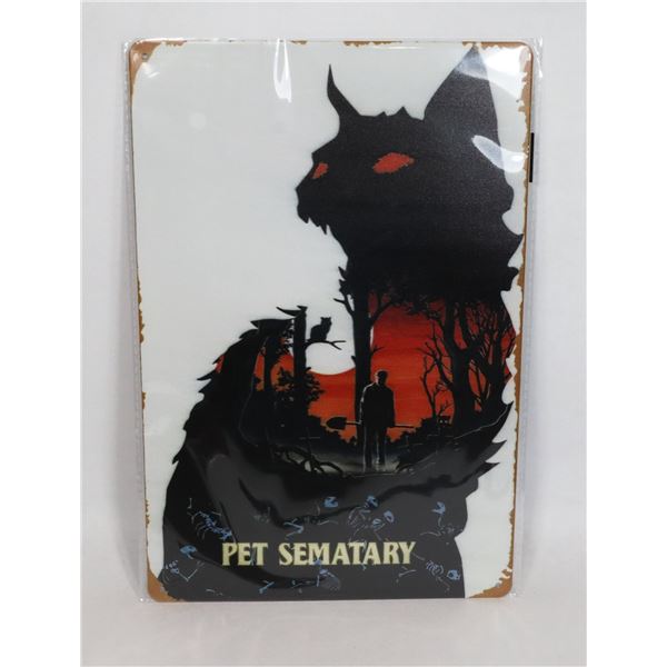 NEW PET SEMATARY THEME METAL WALL ART