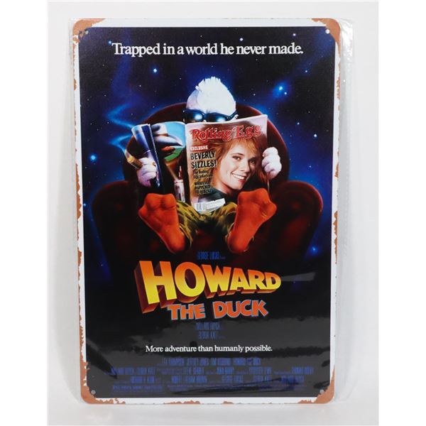 NEW HOWARD THE DUCK REPLICA MOVIE POSTER METAL