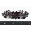 Image 1 : NEW ANTIQUE STYLE WINE RED RHINESTONE FLOWER