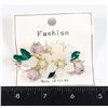 Image 1 : NEW GLASS FLOWER FRENCH CLIP HAIR CLIP