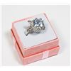 Image 1 : NEW SIZE 7 SILVER TONE RHINESTONE CAT DESIGN RING