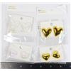 Image 1 : 4 NEW PAIRS IRIDESCENT WHITE/GOLDEN COLOR OF