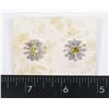 Image 1 : NEW RHINESTONE DAISY STUD EARRINGS