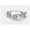 Image 1 : NEW SIZE 7 SILVER TONE CUBIC ZIRCONIA LEAF RING