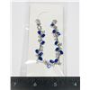 Image 1 : NEW BLUE AND CLEAR RHINESTONE BRANCH BRACELET WITH