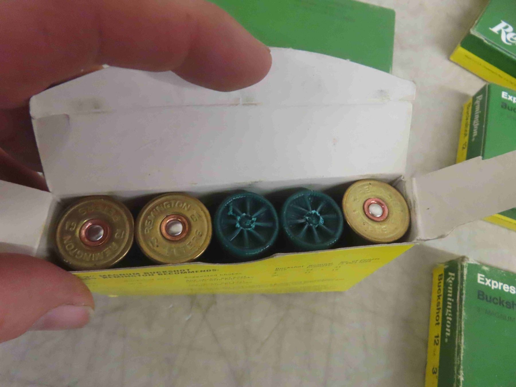 Proofing Rounds Bullet 55 Rounds Remington 12 Gauge 3'' #4 Buck Shot Ammo - MUST PROVIDE PROOF ...