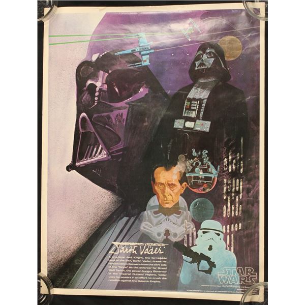 A 1977 20th Century Fox Coca-Cola Darth Vader Poster #3/4.