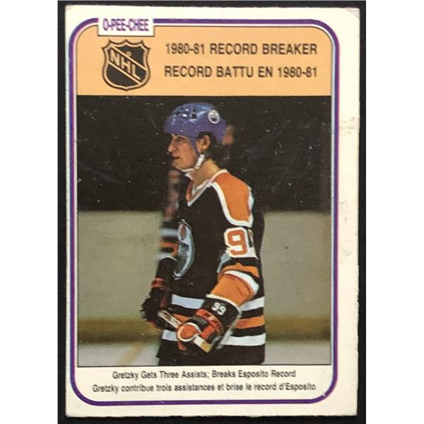 1981-82 O-PEE-CHEE WAYNE GRETZKY (HOF) RB