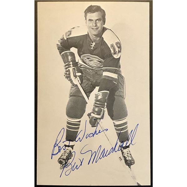 BERT MARSHALL J.D. McCARTHY SIGNED POSTCARD