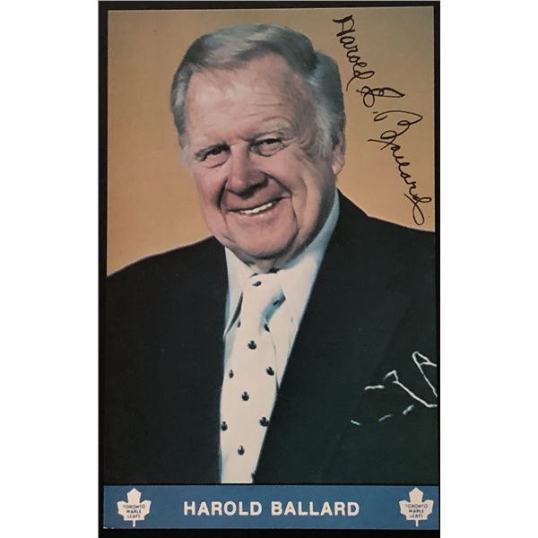 1979-80 TORONTO MAPLE LEAFS HAROLD BALLARD POST CARD