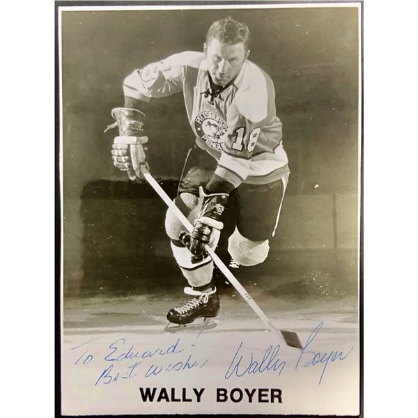 WALLY BOYER J.D. McCARTHY SIGNED POSTCARD