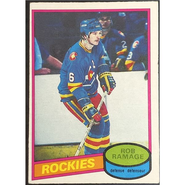 1980-81 O-PEE-CHEE ROB RAMAGE ROOKIE CARD
