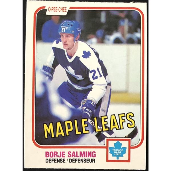 1981-82 O-PEE-CHEE BORJE SALMING (HOF)