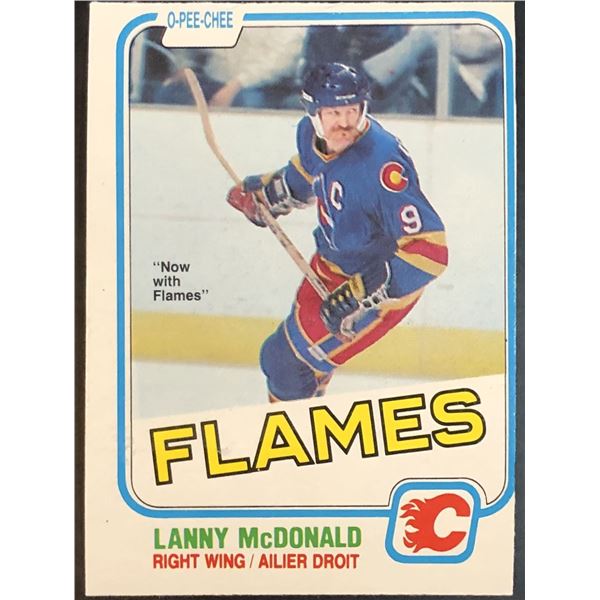 1981-82 O-PEE-CHEE LANNY McDONALD (HOF)
