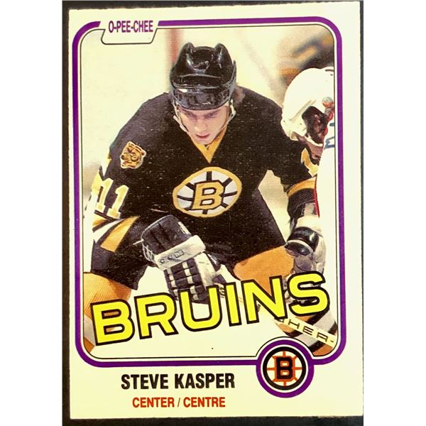 1981-82 O-PEE-CHEE STEVE KASPER ROOKIE CARD