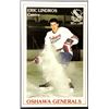 Image 1 : 1989-90 OSHAWA GENERALS ERIC LINDROS POLICE ISSUE JUNIOR CARD