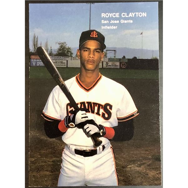 1990 MINOR LEAGUE ROYCE CLAYTON ROOKIE CARD