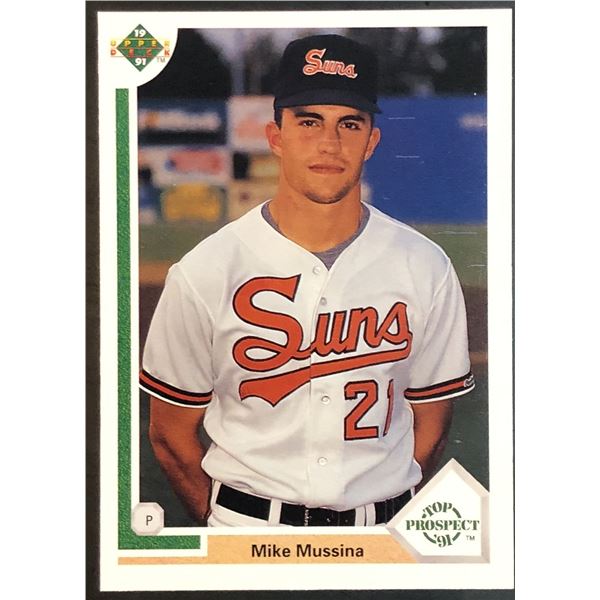 1991 UPPER DECK MIKE MUSSINA (HOF) ROOKIE CARD