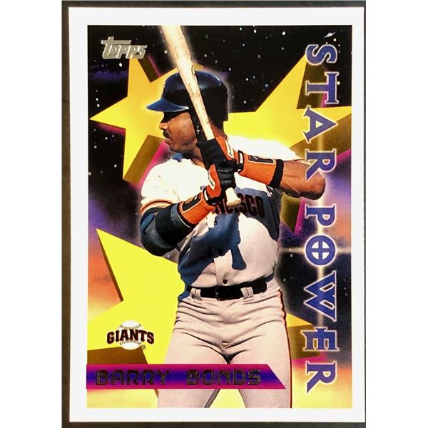 1996 TOPPS BARRY BONDS