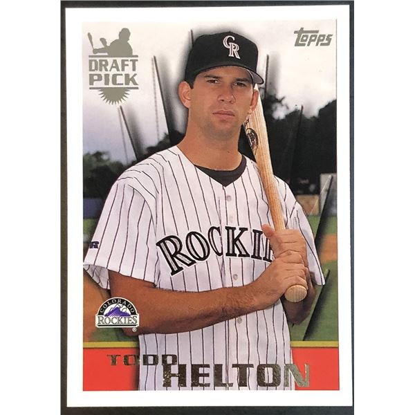 1996 TOPPS TODD HELTON (HOF) ROOKIE CARD