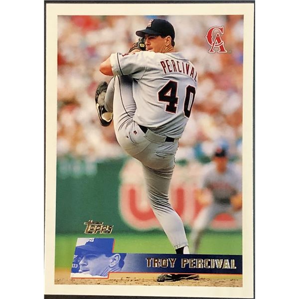 1996 TOPPS TROY PERCIVAL (HOF) ROOKIE CARD