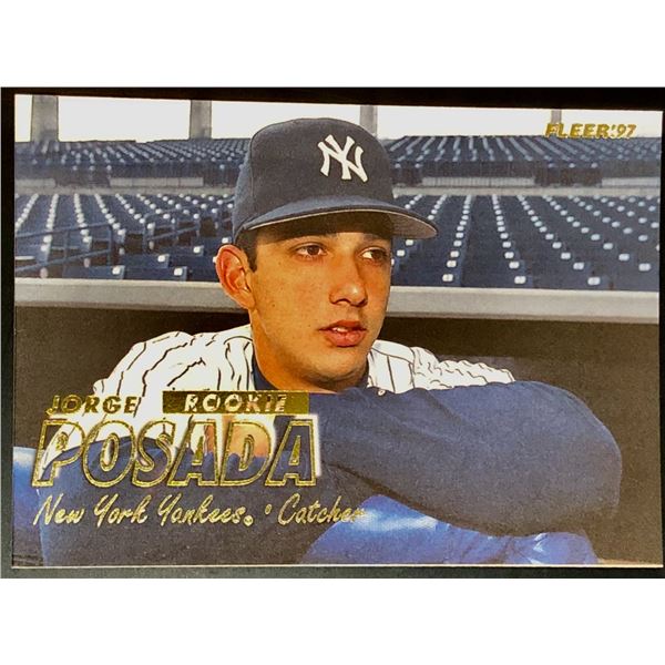 1997 FLEER JORGE POSADA ROOKIE CARD
