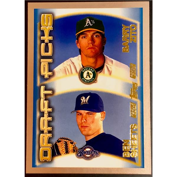 2000 TOPPS BARRY ZITO & BEN SHEETS ROOKIE CARD