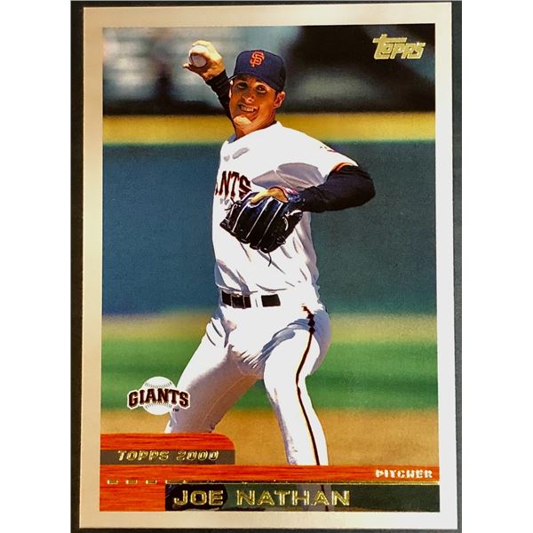 2000 TOPPS JOE NATHAN ROOKIE CARD