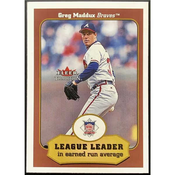 2001 FLEER TRADITION GREG MADDUX (HOF)